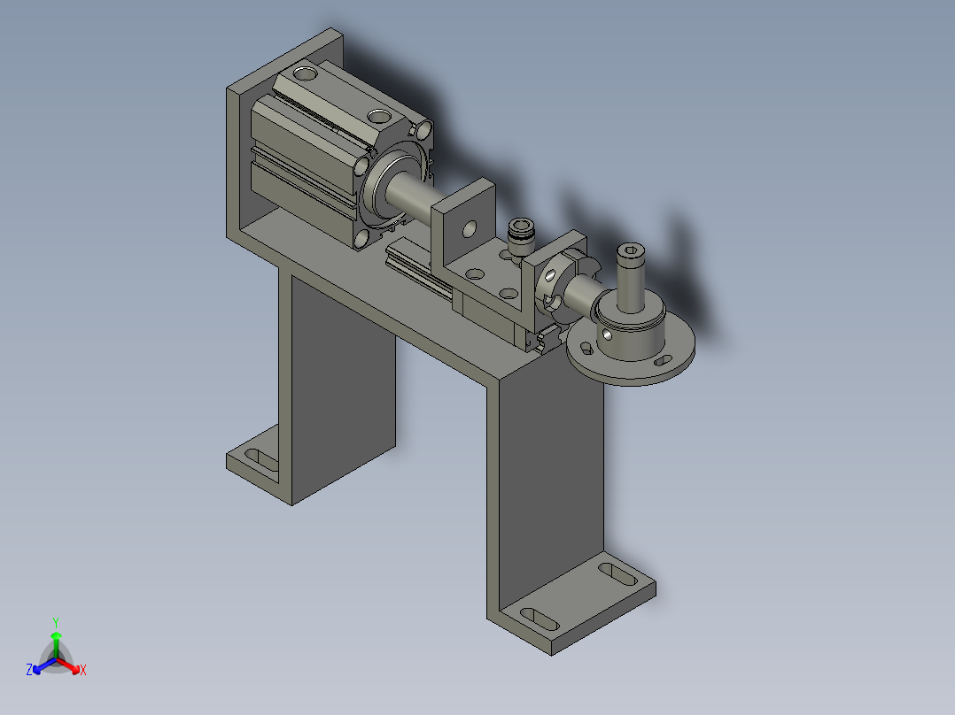 CCD气密检测机构正等轴测图