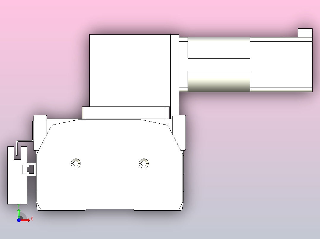 MTB10标准皮带滑台[MTB10-400-RU-P10-C3]前视图