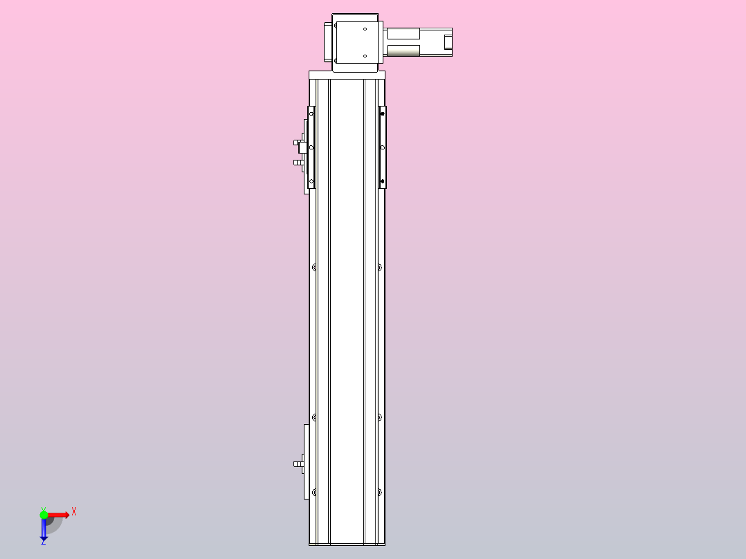 MTB10标准皮带滑台[MTB10-400-RU-P10-C3]俯视图