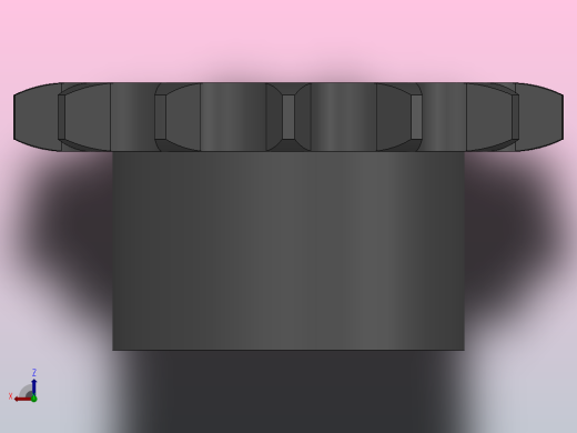 直孔链轮08B型_13-08B-1俯视缩略图