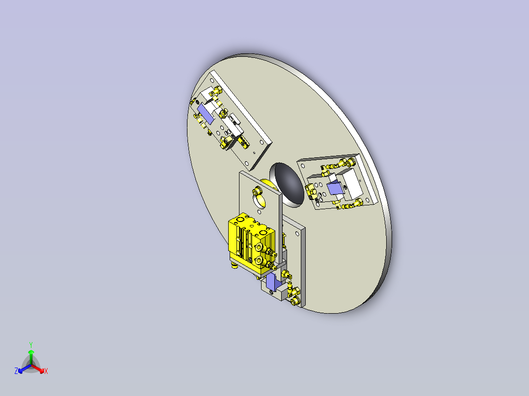 一种工件维持机构主视图