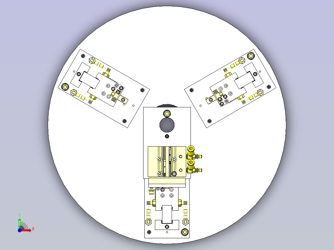 一种工件维持机构前视图
