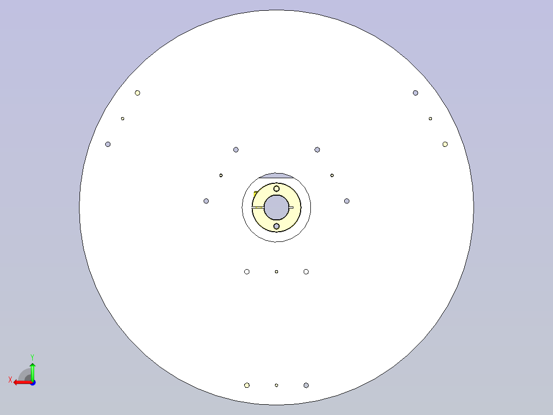 一种工件维持机构后视图