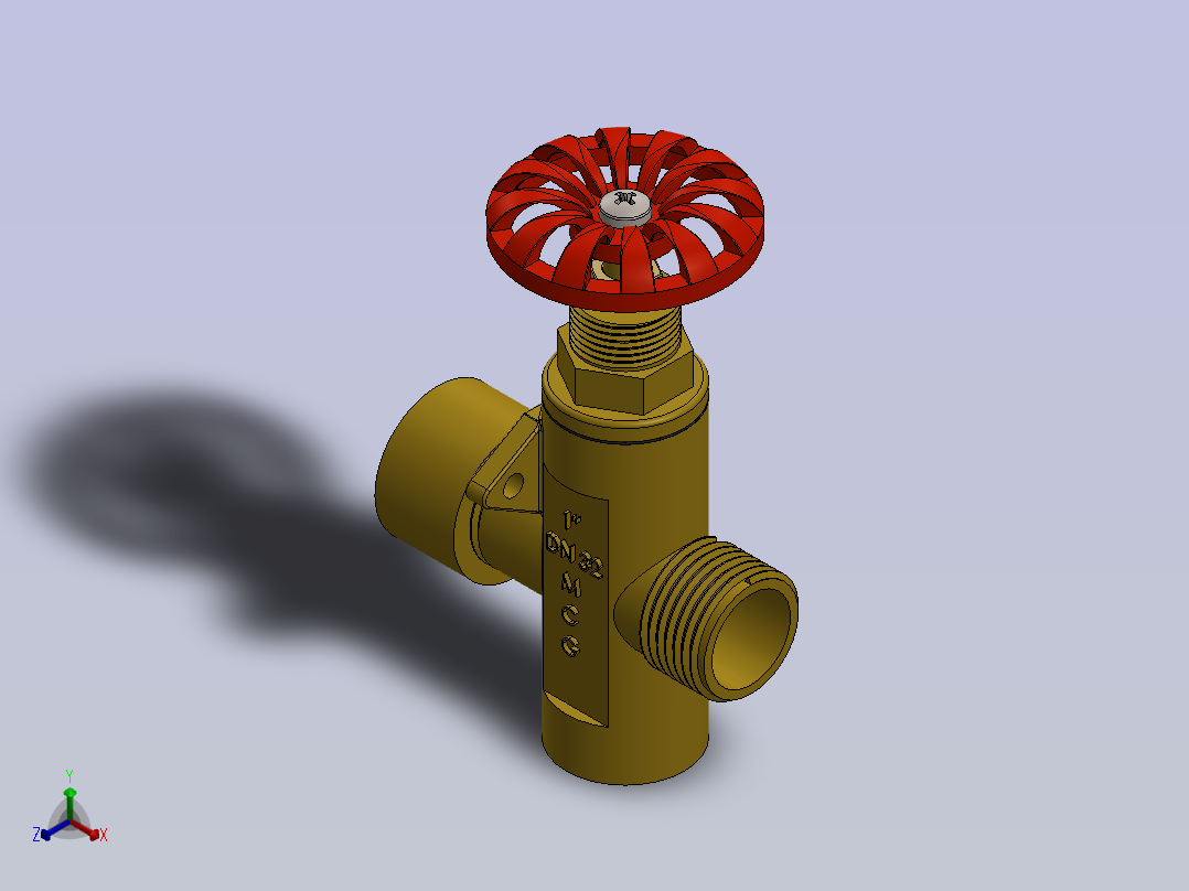 锅炉水位计正等轴测图