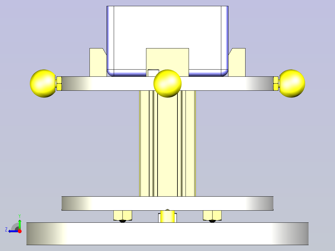 一款简易分度工作台3D图纸右视图