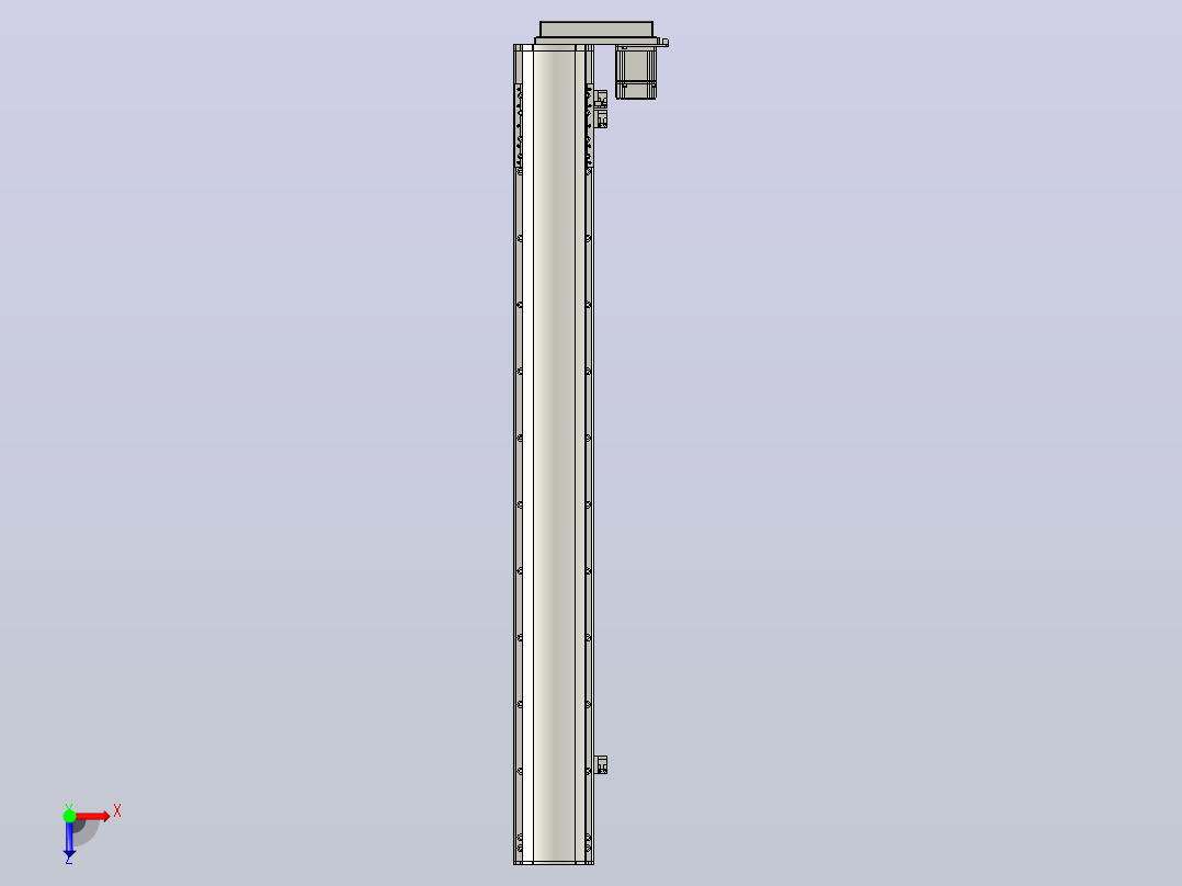 MT120BS半封闭丝杆滑台[MT120BS.L#.1000.BR.P40.C3]俯视图