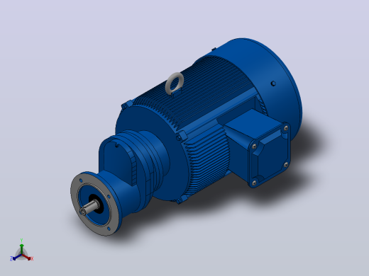 RXF57法兰轴伸式安装斜齿轮减速机RX57-Y5.5-4P-132S-M1-0°-Φ160