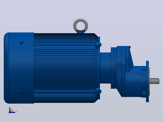 RXF57法兰轴伸式安装斜齿轮减速机RX57-Y5.5-4P-132S-M1-0°-Φ160左视缩略图