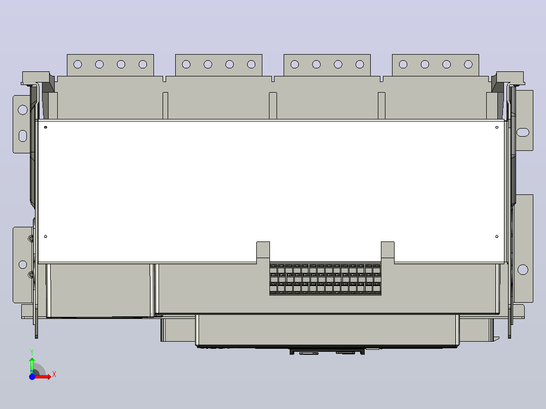NXA40N_H36-40 4P抽屉万能式断路器三维模型202208前视图