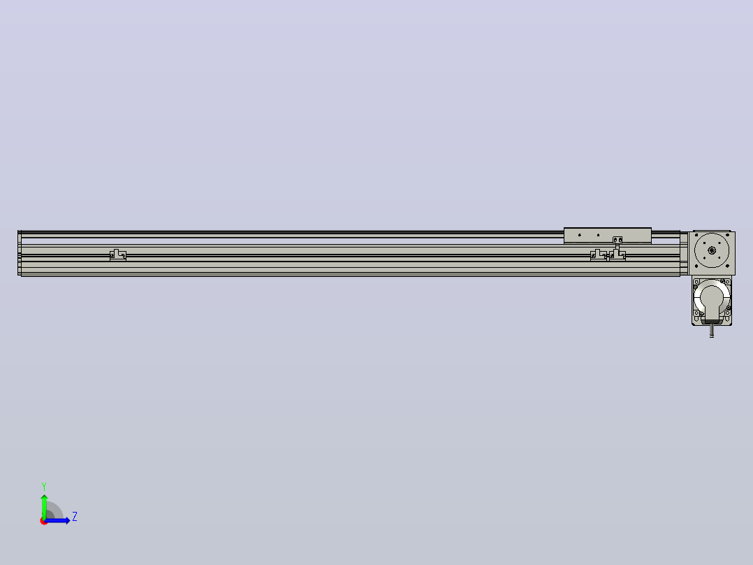 MT136BT半封闭皮带滑台[MT136BT.L100.800.RD.M40.C3]左视图