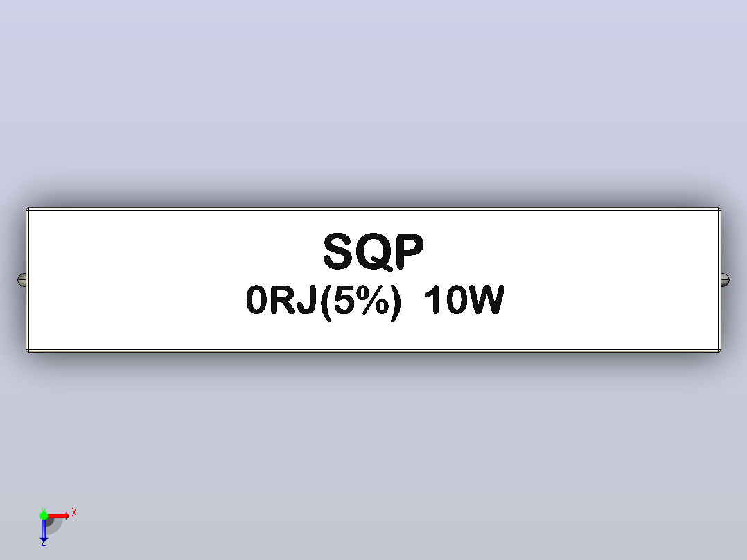 电阻器组RES_SQPH_10W_1900mil_0R_J(5%)俯视图