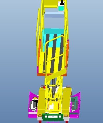 自行式升降机升降平台（电路图+3D模型+工程图）缩略图