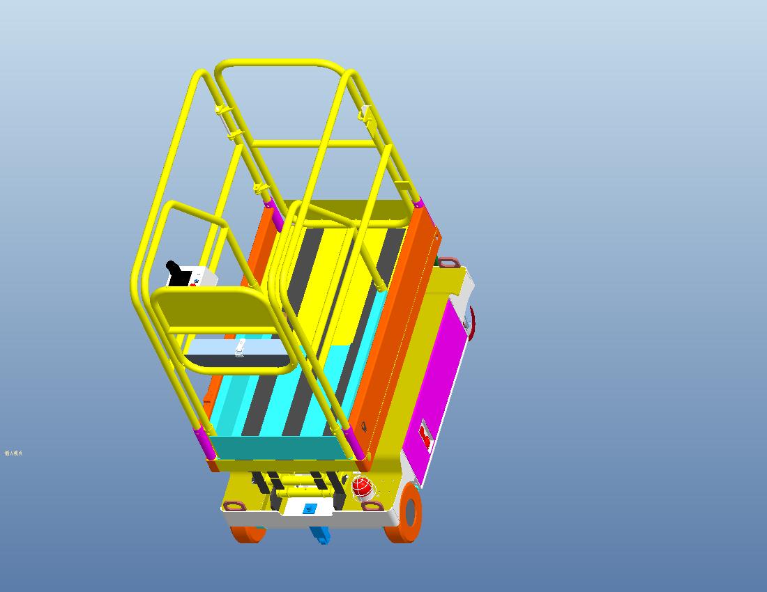 自行式升降机升降平台（电路图+3D模型+工程图）