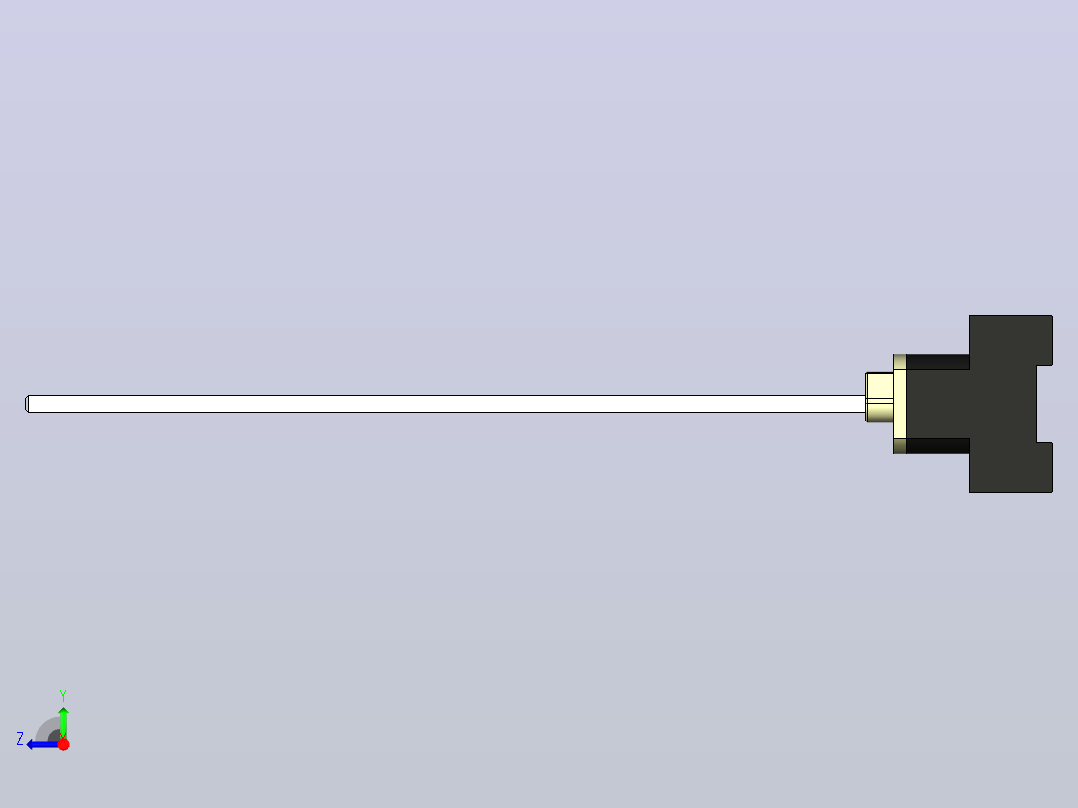 伊顿主开关P1-25-M4-SVB -带杆的主体右视图