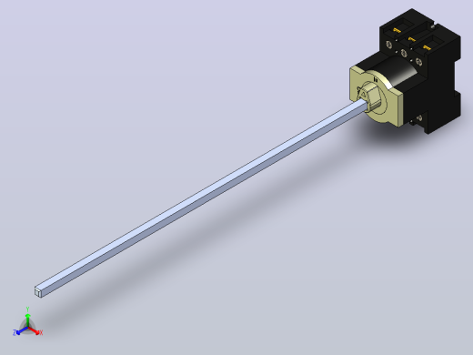 伊顿主开关P1-25-M4-SVB -带杆的主体正等轴测缩略图