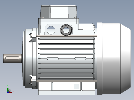 电机 1.1 KW 3400 rpm前视缩略图