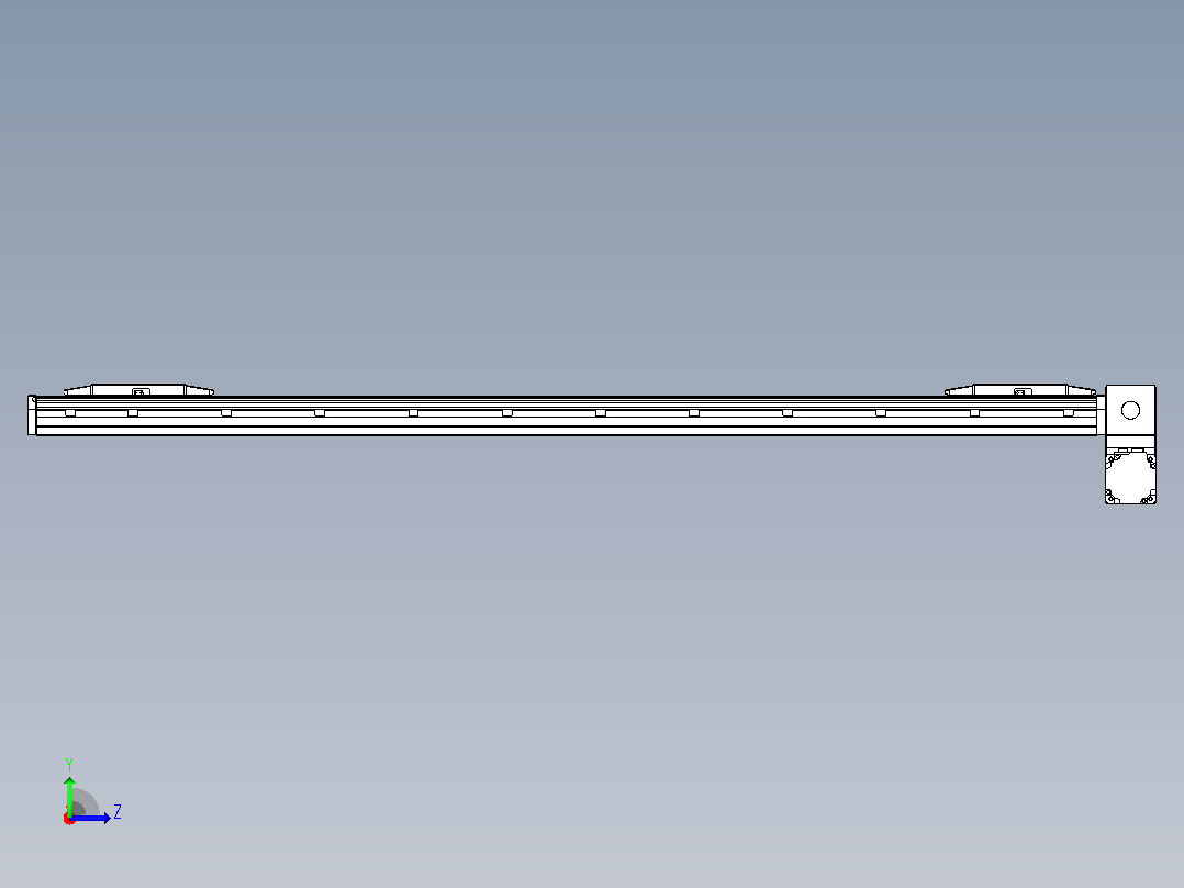 皮带直线轴双滑块型TPA-GCBS-150-P80-L575-RP-M75-N3左视图