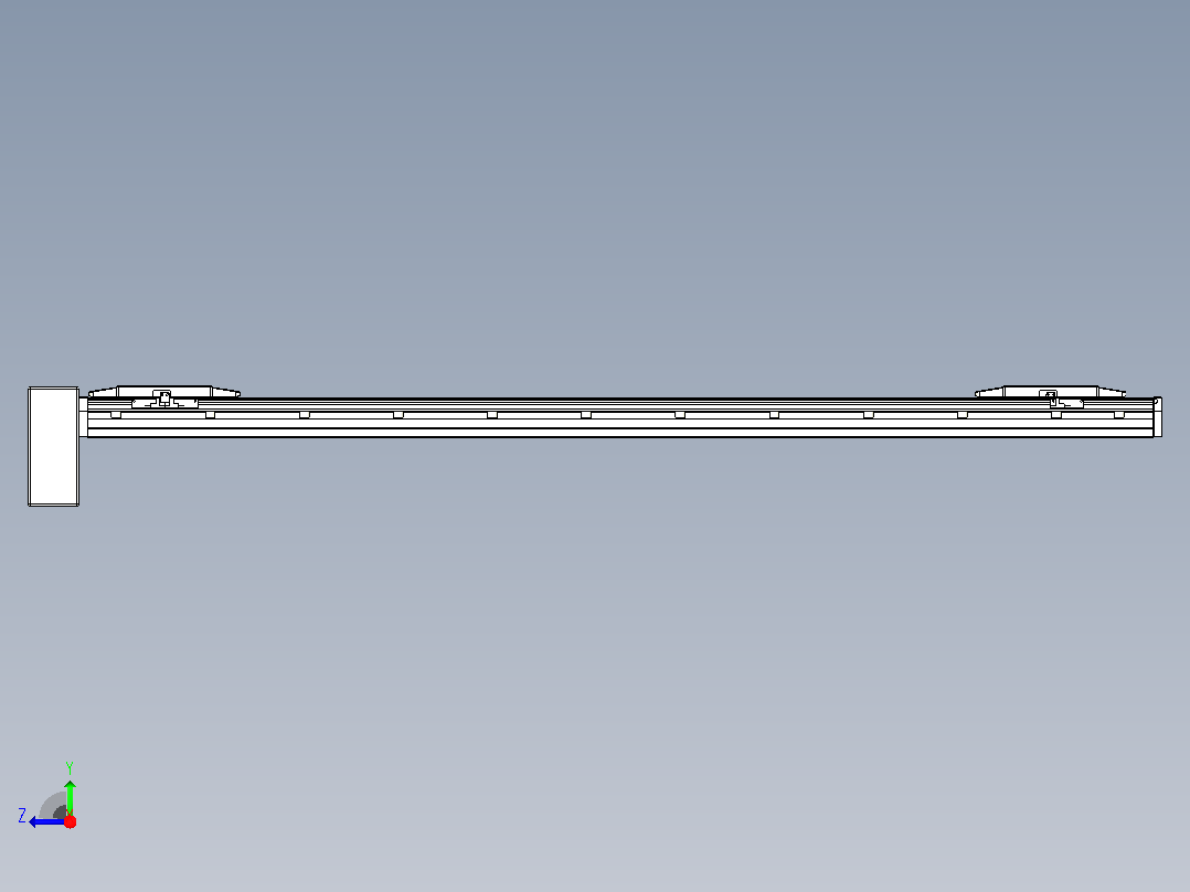 皮带直线轴双滑块型TPA-GCBS-150-P80-L575-RP-M75-N3右视图