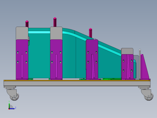 汽车覆盖件高强度焊接工装左视缩略图