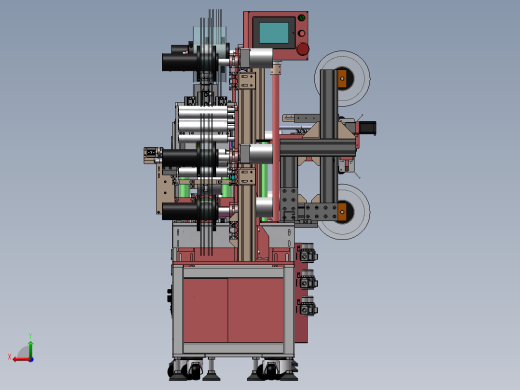 锂电池动力极耳成形机（sw17可编辑+工程图）后视缩略图