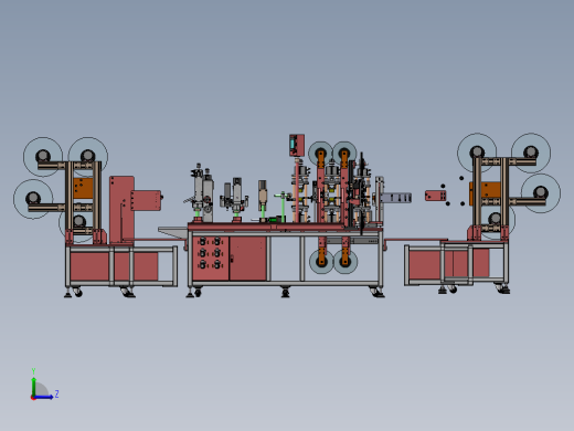 锂电池动力极耳成形机（sw17可编辑+工程图）左视缩略图
