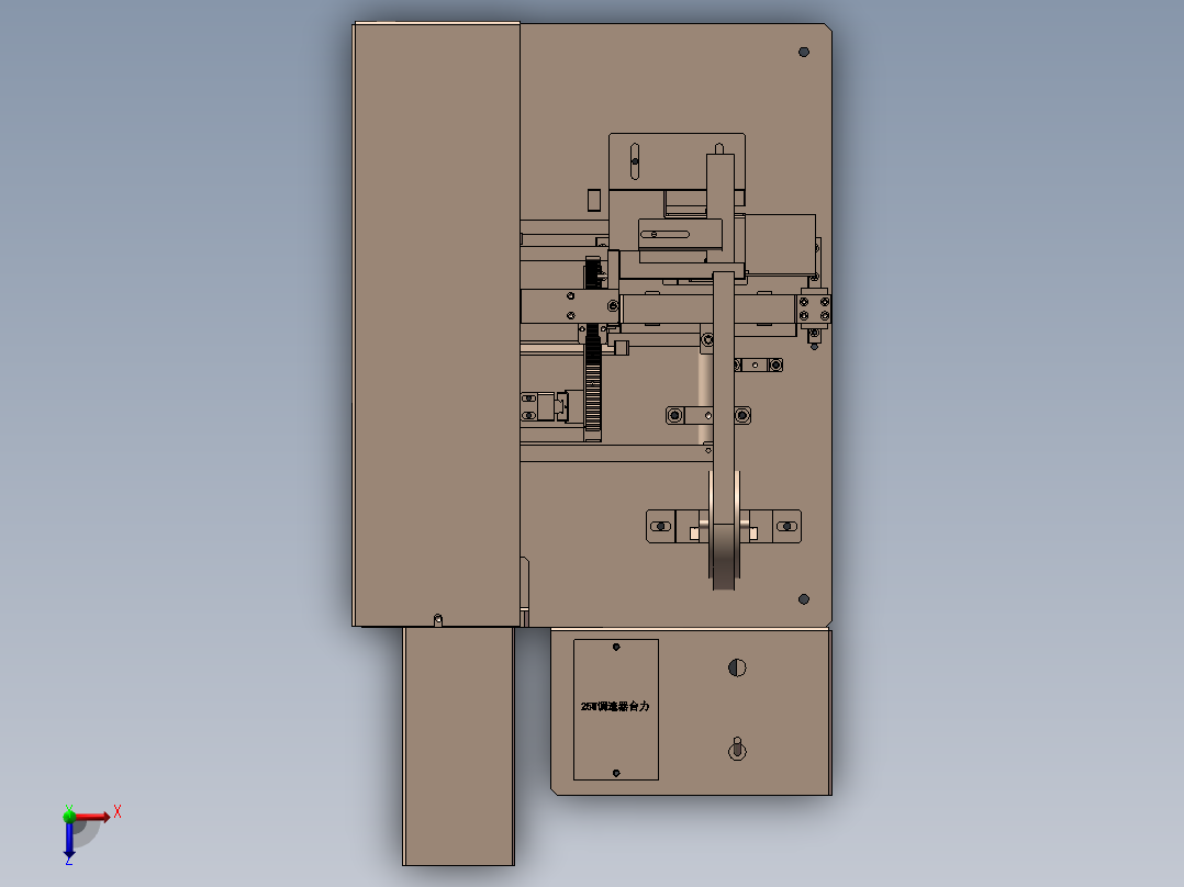 锂电池极片贴正反面绝缘胶纸机sw17俯视图