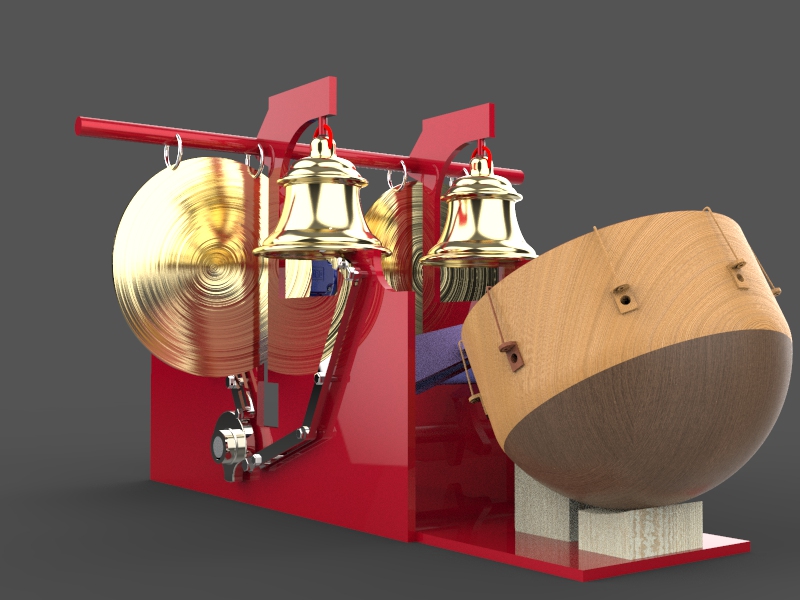 自动打鼓打铃机3D数模图纸 CATIA设计