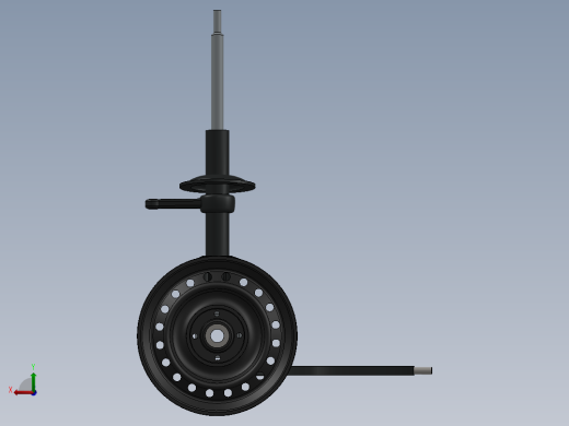 （前悬挂）3D模型后视缩略图