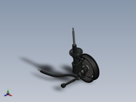 （前悬挂）3D模型正等轴测缩略图