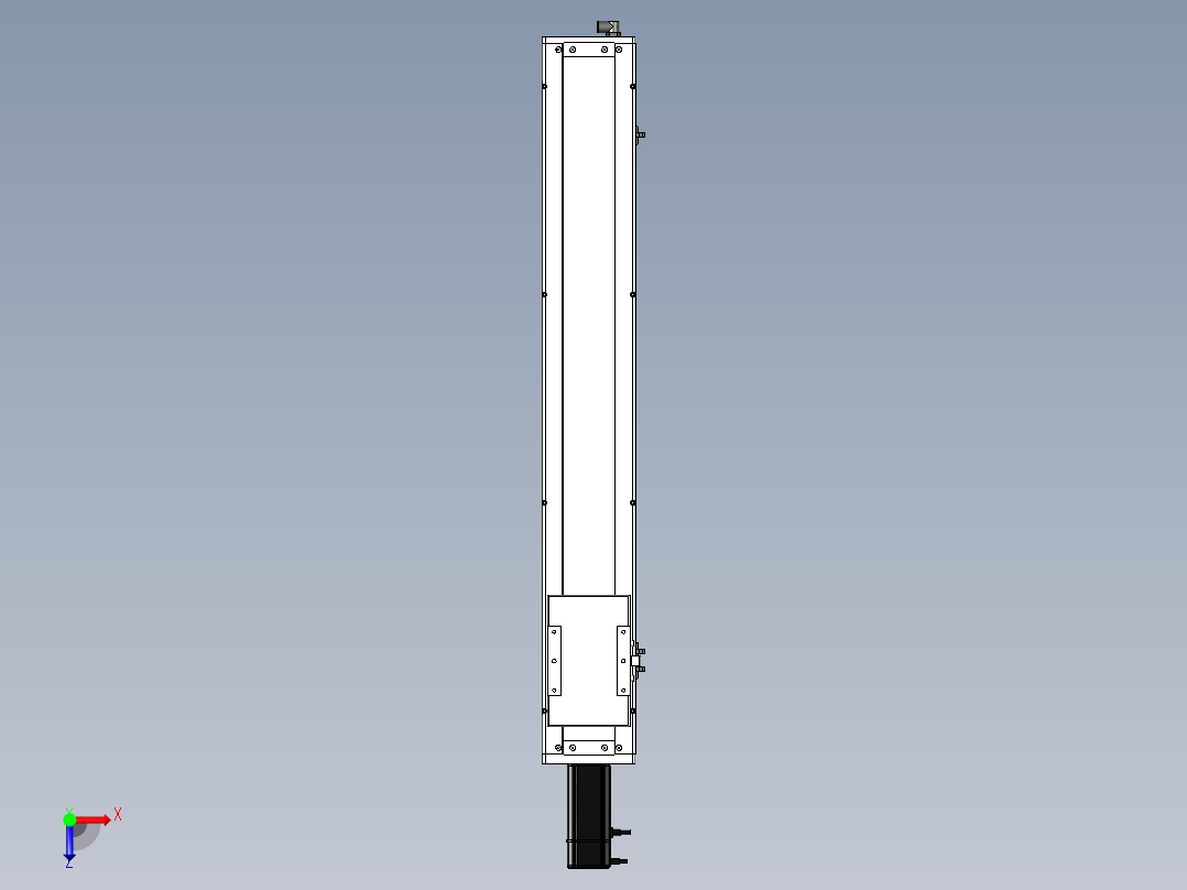Toyo东佑达直线模组-ECH14-750-BC-400W+煞車俯视图