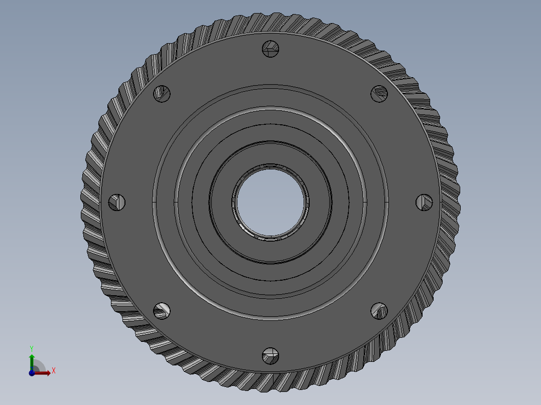 拖拉机差速器模型3D图纸 STEP格式