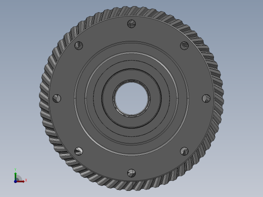 拖拉机差速器模型3D图纸 STEP格式