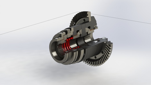 拖拉机差速器模型3D图纸 STEP格式缩略图