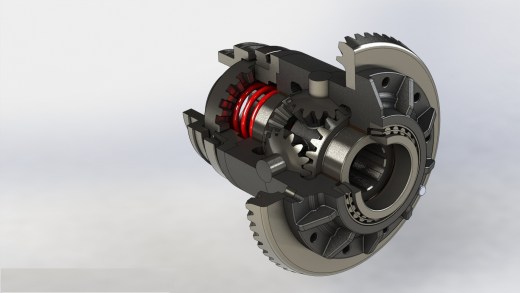 拖拉机差速器模型3D图纸 STEP格式缩略图