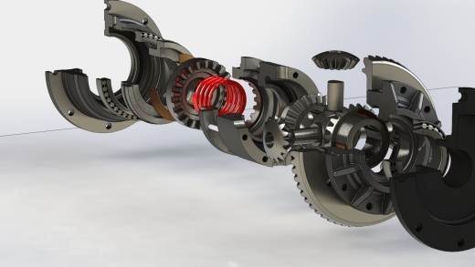 拖拉机差速器模型3D图纸 STEP格式缩略图