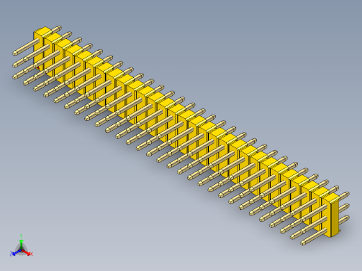 彩色公头100mil（2.54mm）系列-DS1021_yellow_3x29p_100mil_Type1_rev1.0