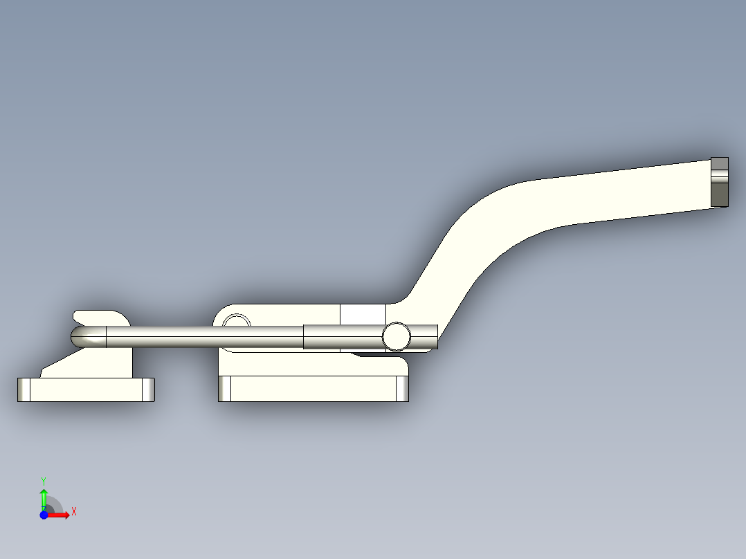 手型搭扣前视图