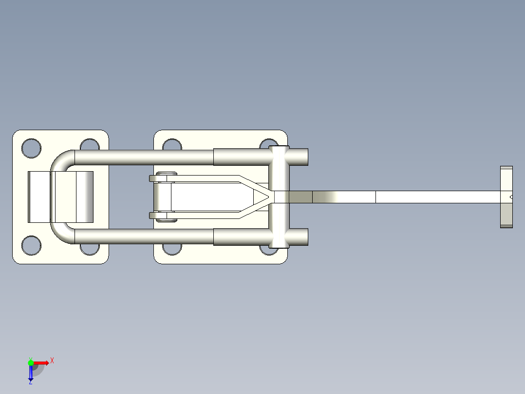 手型搭扣俯视图