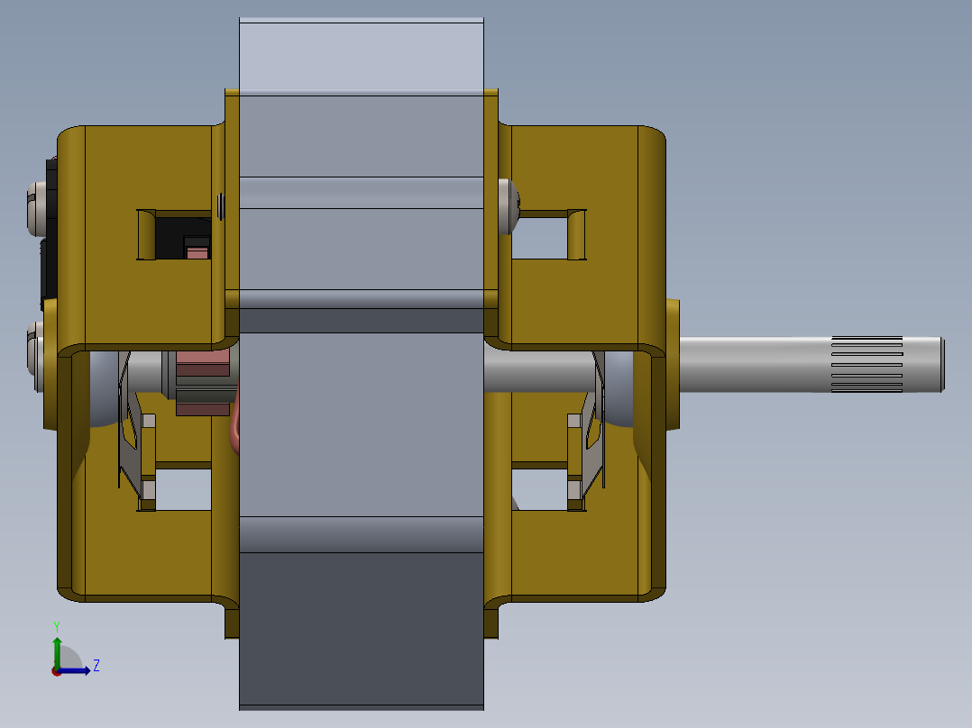 直流电机6左视图