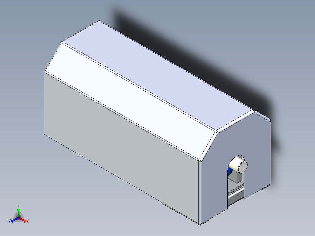 钢丝绳自动探伤仪-总装三维模型