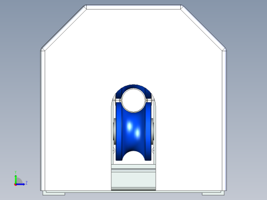 钢丝绳自动探伤仪-总装三维模型左视缩略图