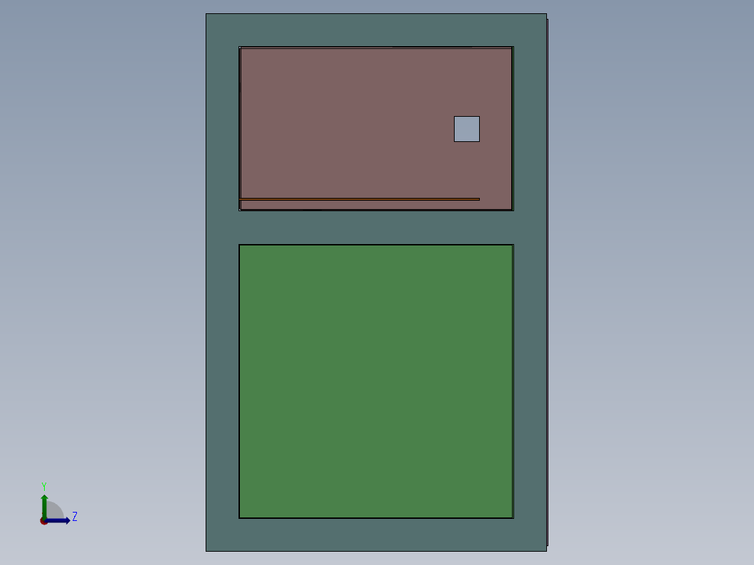 铝合金机架左视图