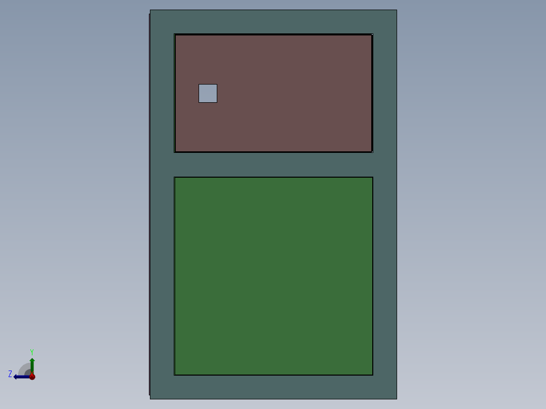 铝合金机架右视图