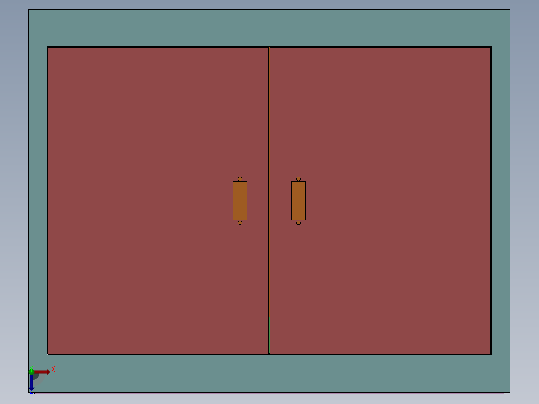 铝合金机架俯视图