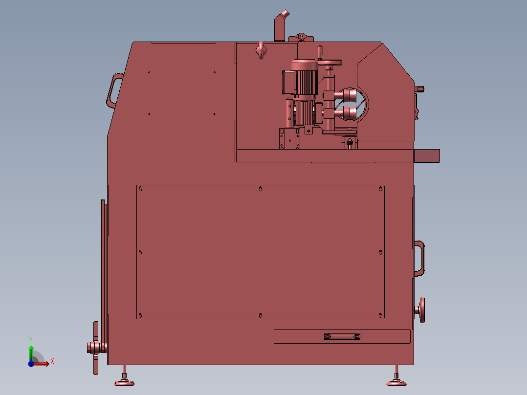 圆管子湿研磨机前视图