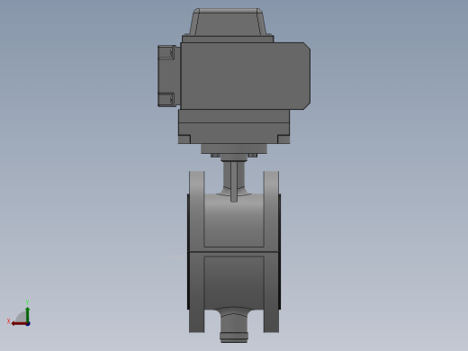 法兰式电动蝶阀-316L DN50-DN400后视缩略图