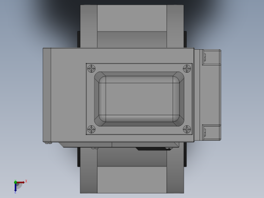 法兰式电动蝶阀-316L DN50-DN400俯视缩略图