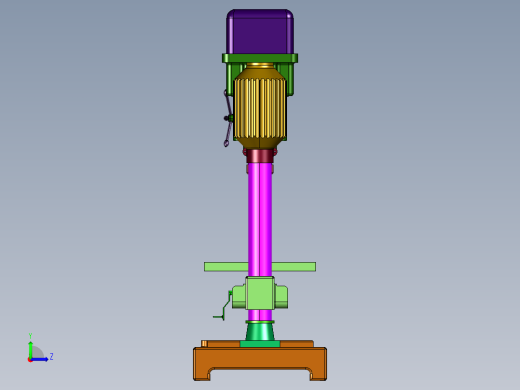 高精度深孔钻床左视缩略图