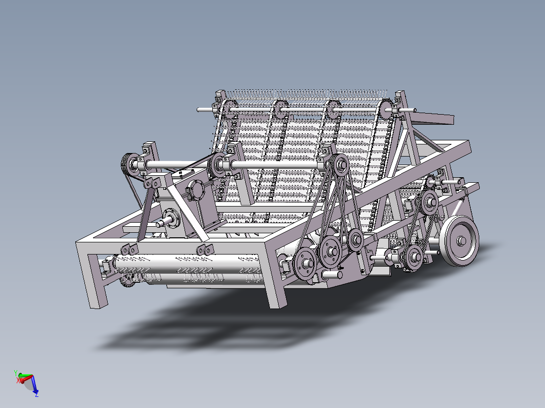 拔棉杆粉碎残膜回收联合作业机设计与仿真（sw12可编辑+CAD+说明书）