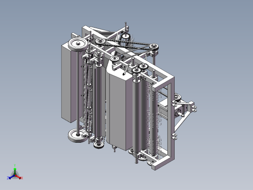拔棉杆粉碎残膜回收联合作业机设计与仿真（sw12可编辑+CAD+说明书）正等轴测缩略图